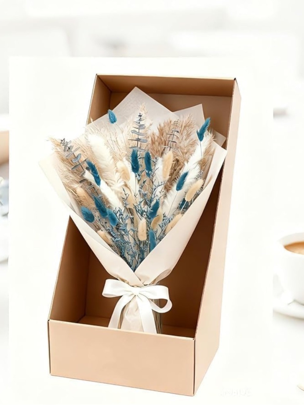 8 Kinds Turquoise Pampas Grass Bouquet